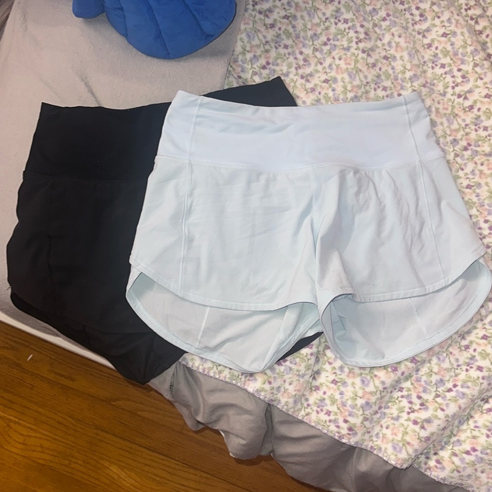 Lululemon Athleta Powder Blue AND Black Speed Up’s!!
